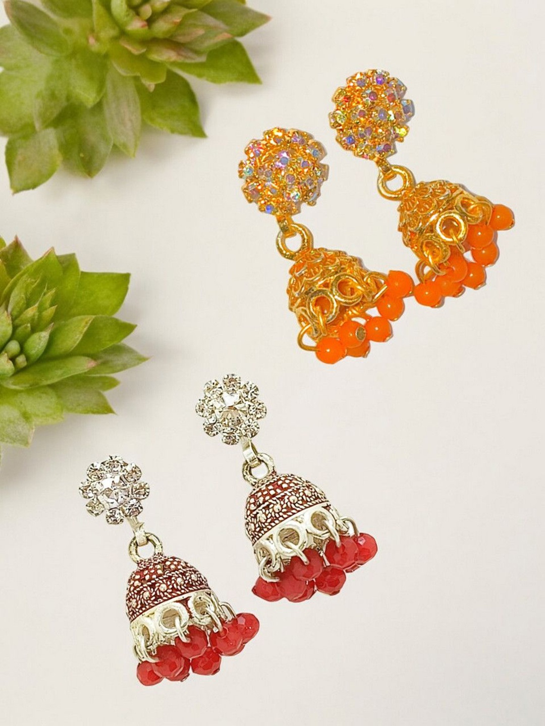 

FEMMIBELLA Contemporary Studs Earrings, Multi