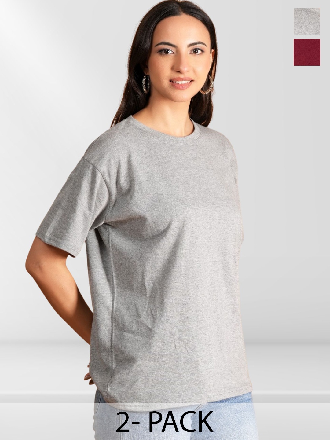 

BAESD Women Typography 2 Printed Extended Sleeves T-shirt, Multi