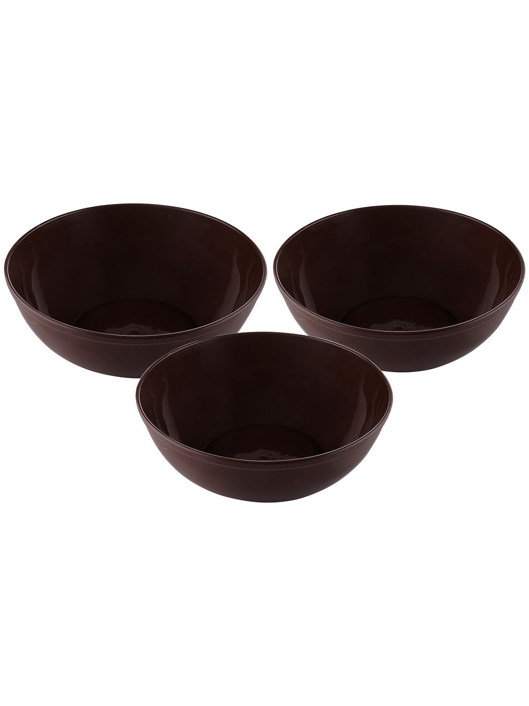 

Kuber Industries 3 Pieces Brown Serving Bowl 500ml