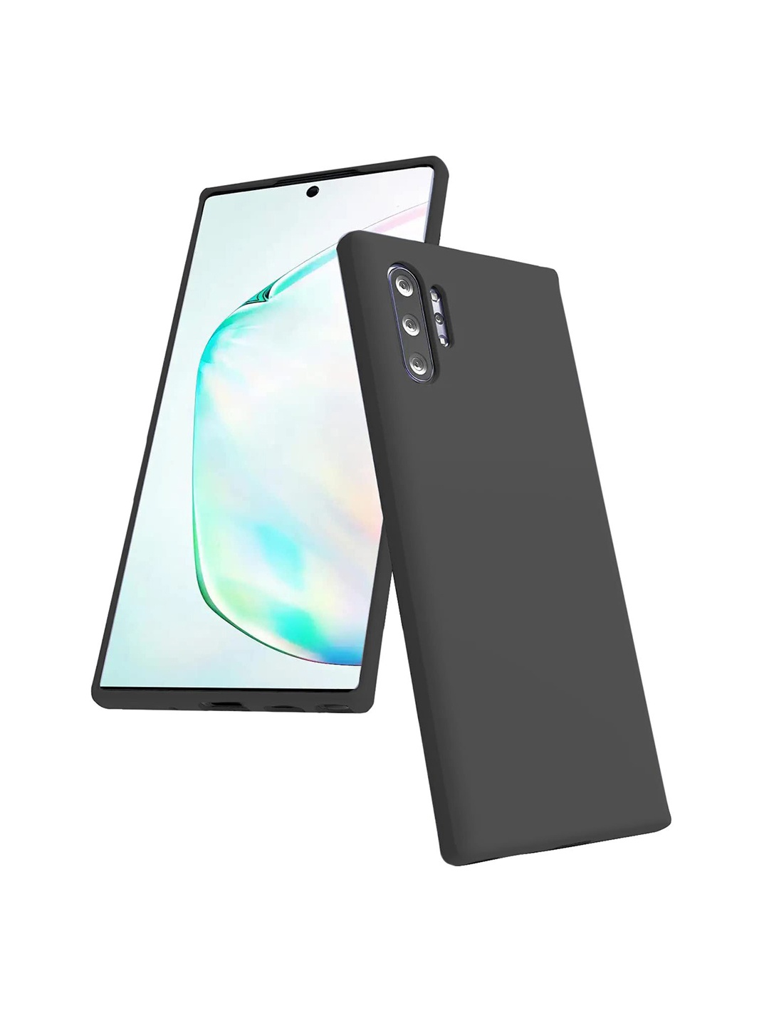 

LIRAMARK Liquid Silicone Soft Samsung Galaxy Note 10 Plus Back Case, Black