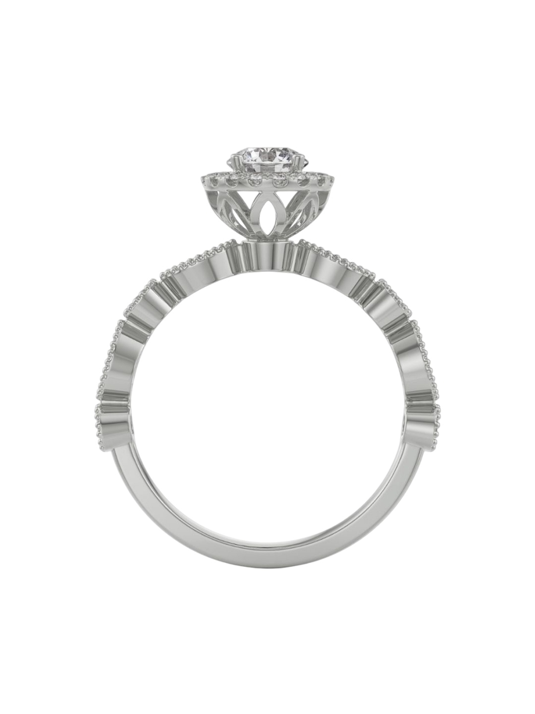 

Emori Opa Solitaire Women 18 Kt Diamond Ring -2.56g, White