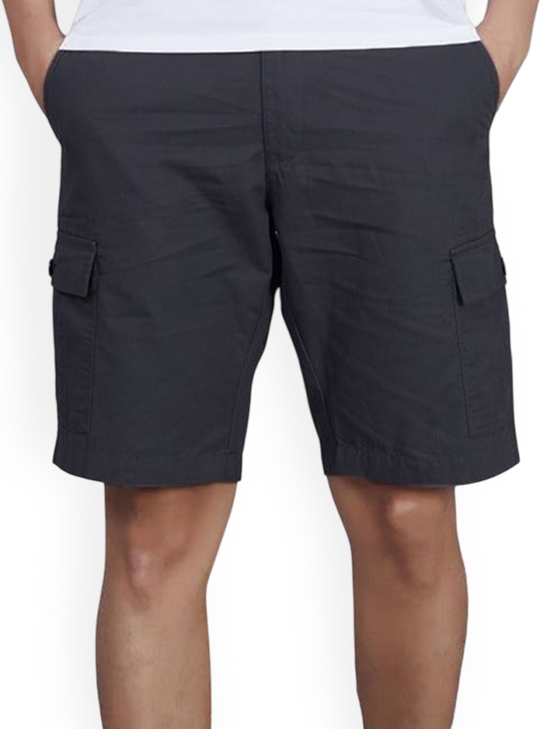 

BAESD Men Regular Fit High-Rise Outdoor Cargo Shorts, Black