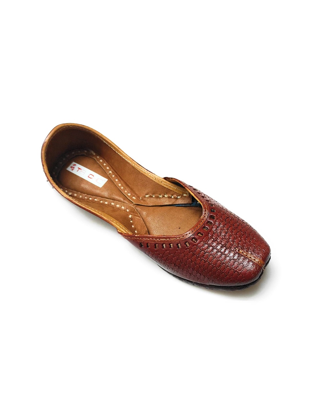 

Ta Chic Women Ethnic Mojaris Flats, Brown