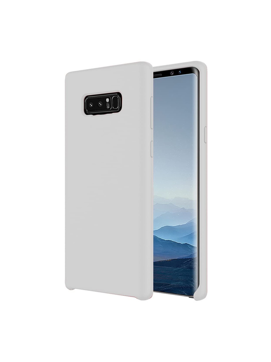 

LIRAMARK Liquid Silicone Soft Back Cover Case for Samsung Galaxy Note 8, White