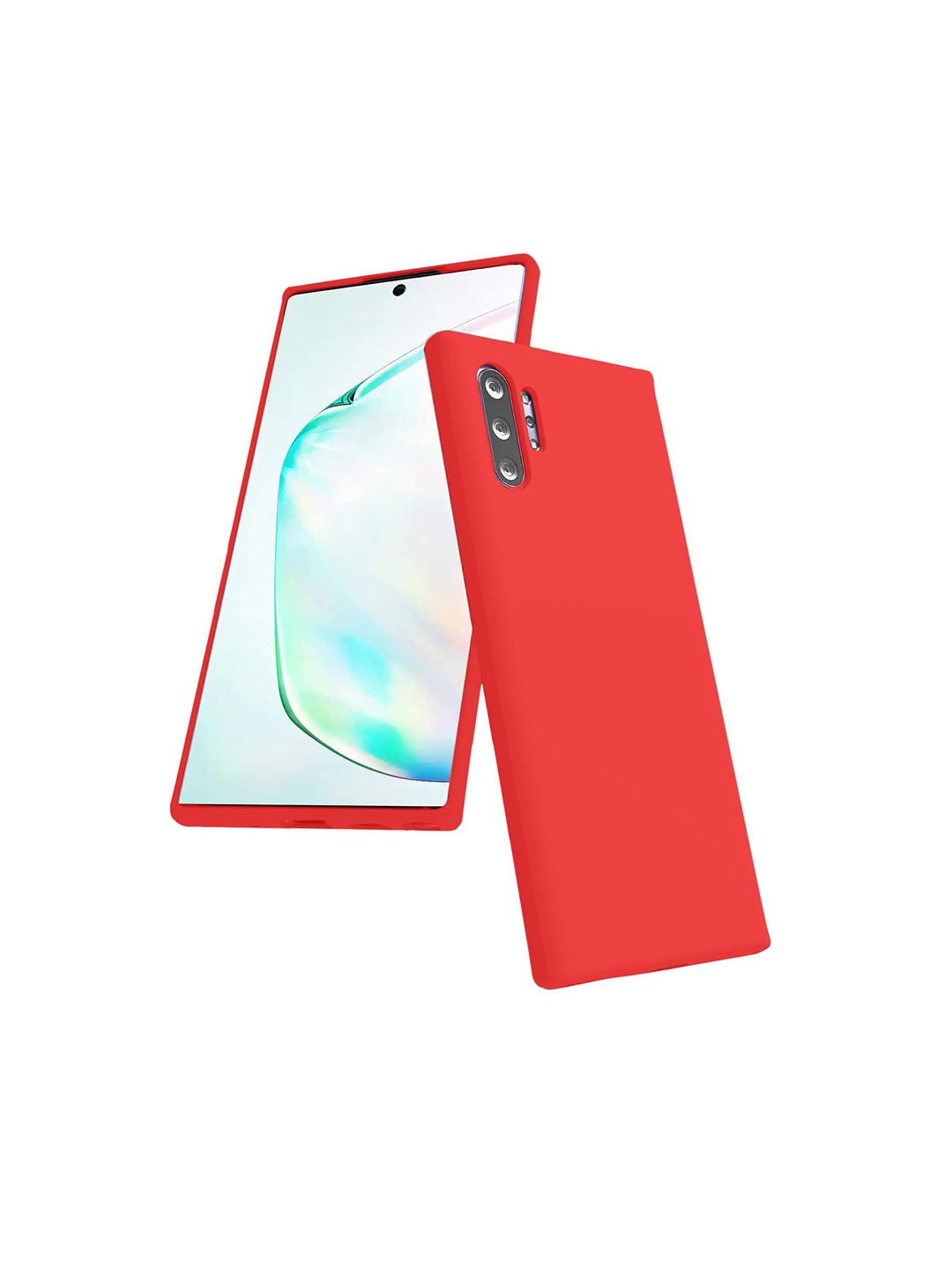 

LIRAMARK Liquid Silicone Soft Back Cover Case for Samsung Galaxy Note 10 Plus, Red