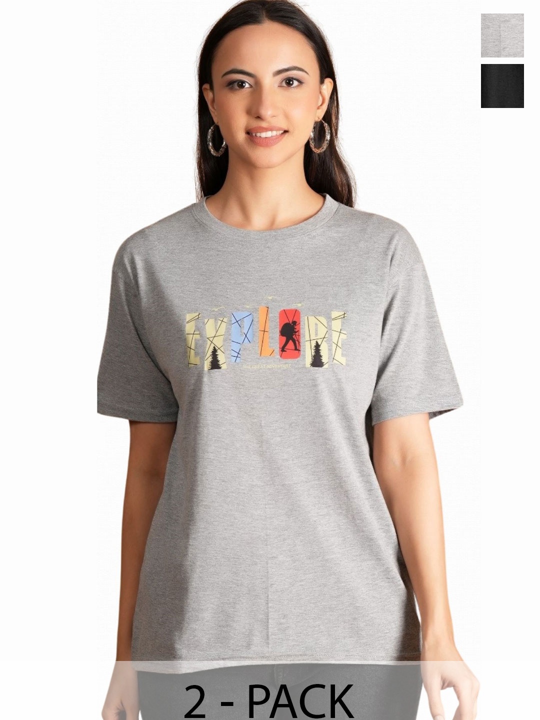 

BAESD Women Typography 2 Printed T-shirt, Multi
