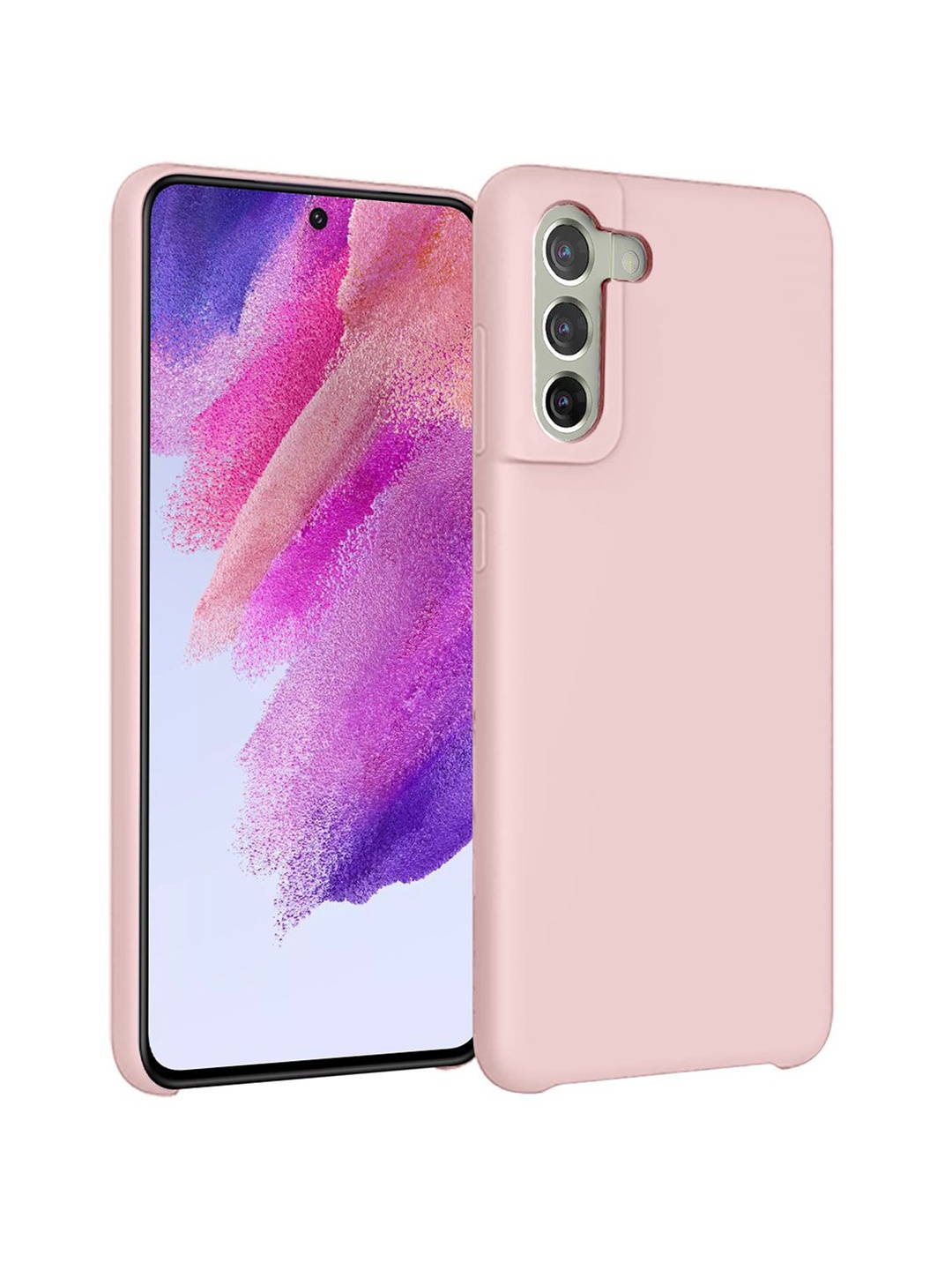 

LIRAMARK Liquid Silicone Soft Samsung Galaxy S21 FE Back Case, Pink