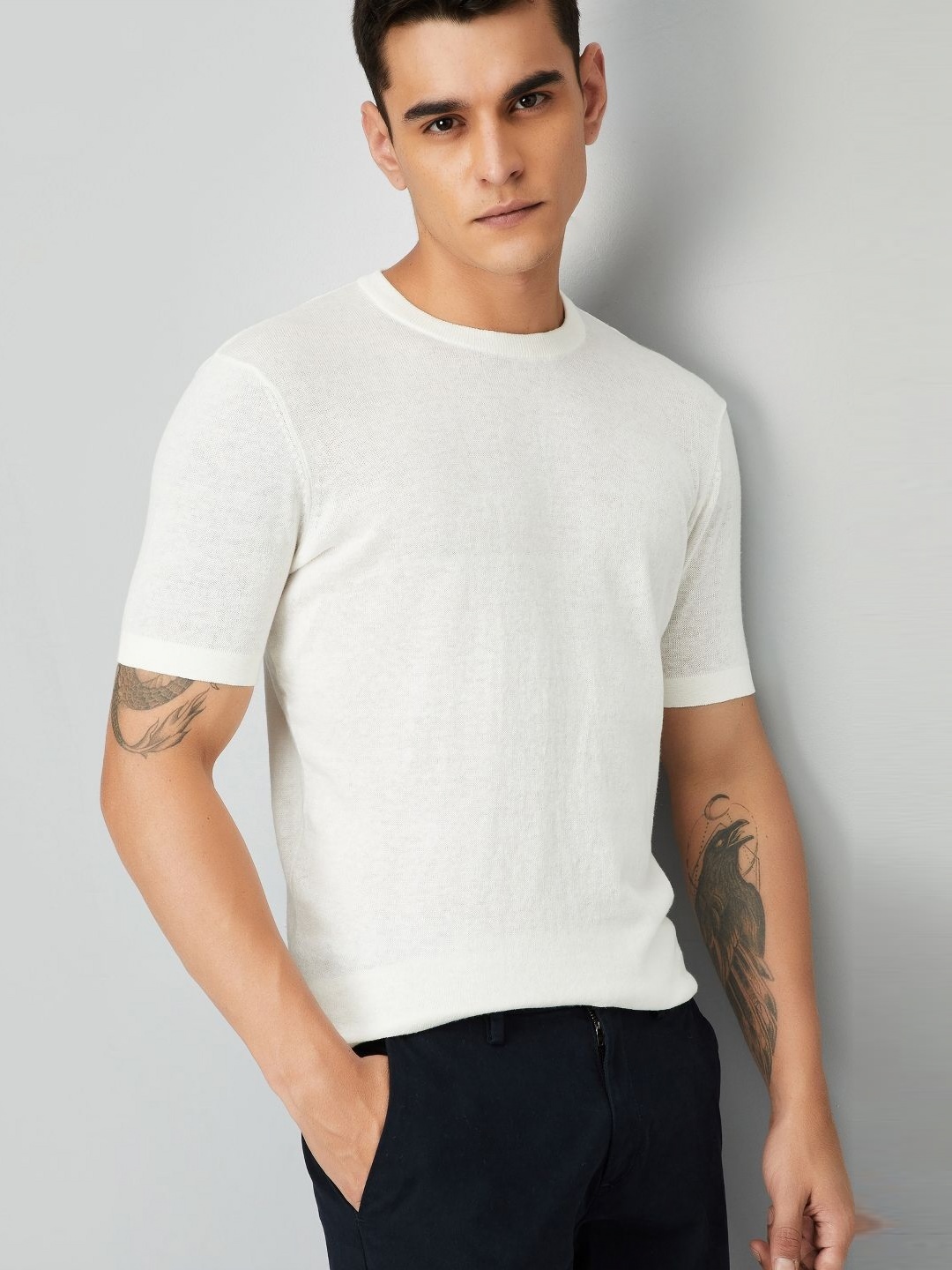 

max Men Pockets T-shirt, Off white