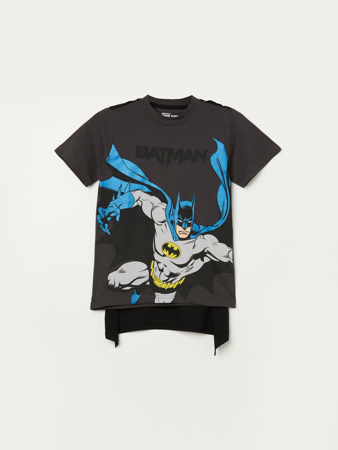 

Fame Forever by Lifestyle Boys Batman Printed Cotton T Shirt, Charcoal