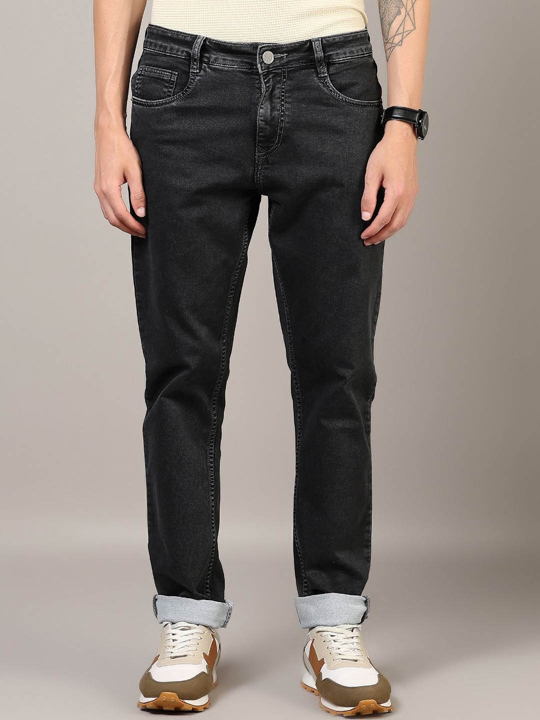 

V-Mart Men Light Fade Jeans, Grey