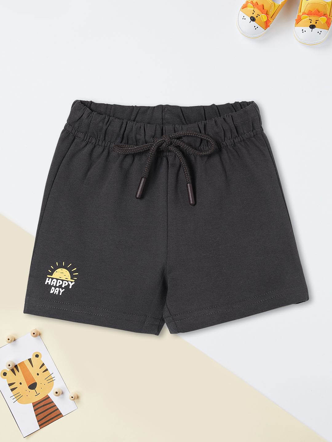 

max Boys Printed Shorts, Grey