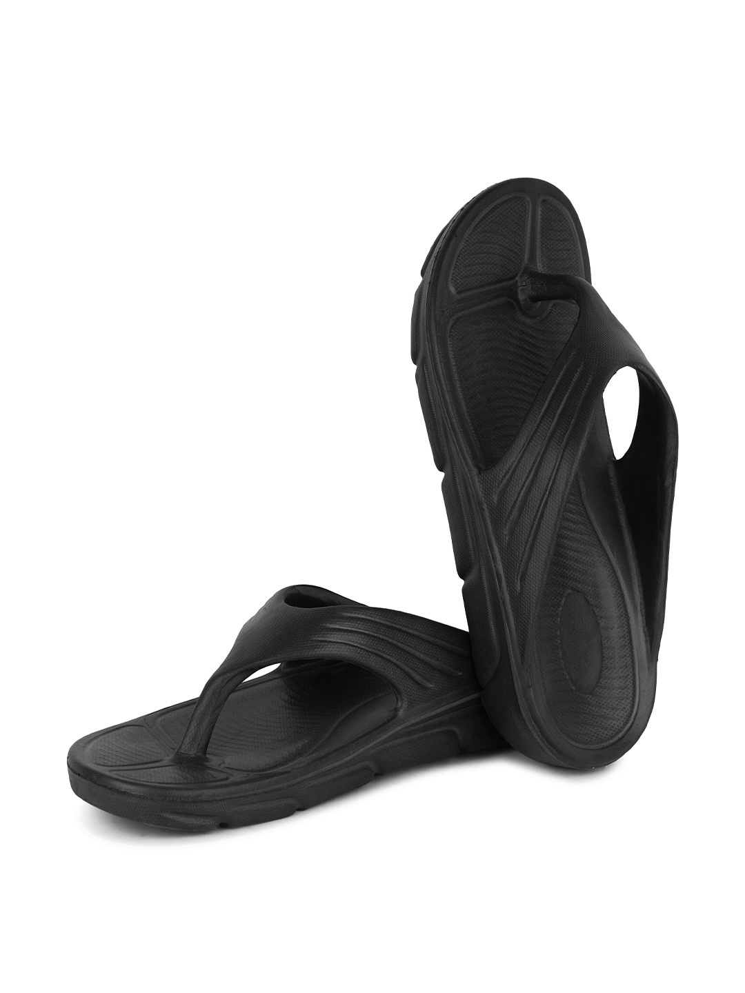 

PENNEN Men Thong Flip-Flops, Black