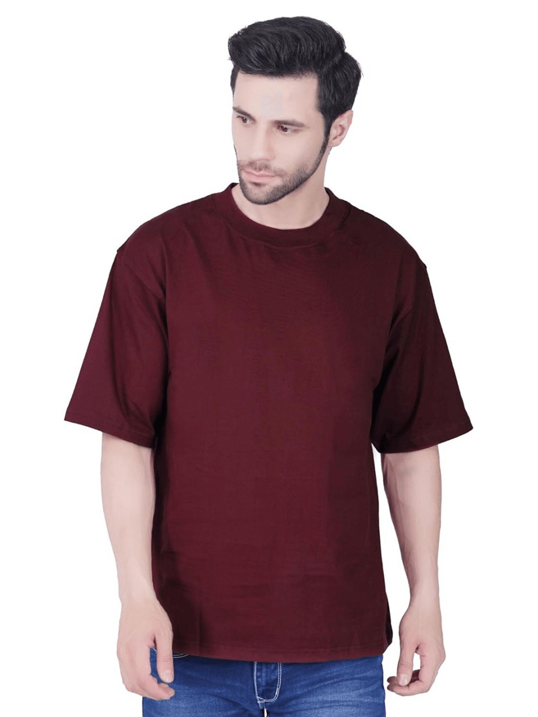 

DEEPMAYRA COLLECTION Men T-shirt, Coffee brown
