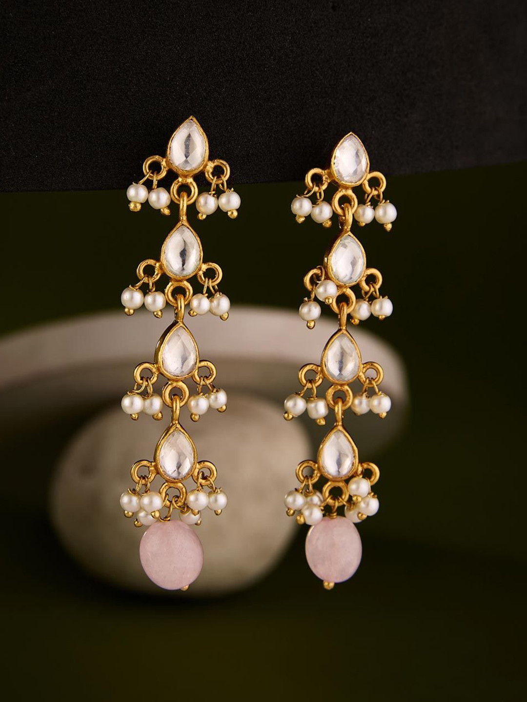 

Fabindia Contemporary Drop Earrings, Gold