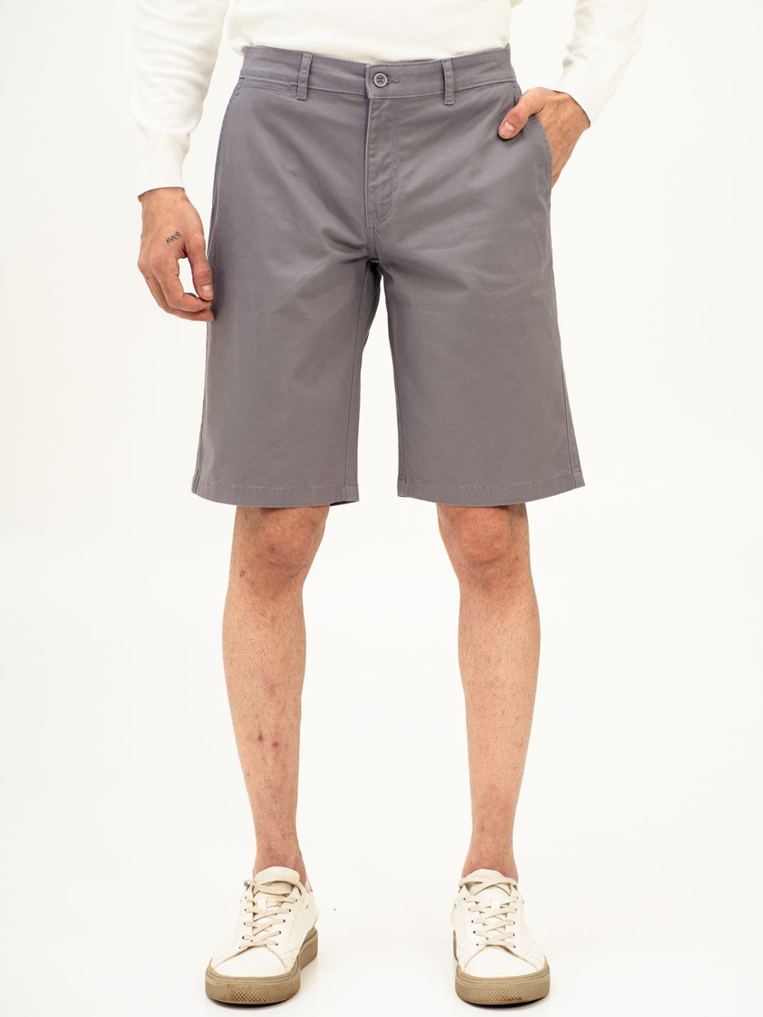 

The Pant Project Men Chino Shorts, Grey