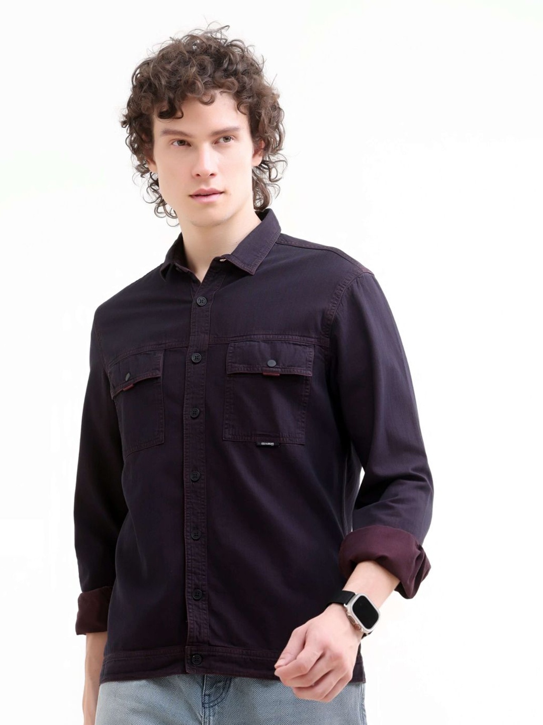 

Estilocus Men Standard Opaque Casual Shirt, Burgundy