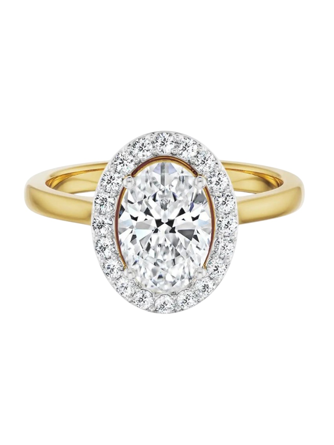 

Emori Ivana Halo Engagement Ring, Gold