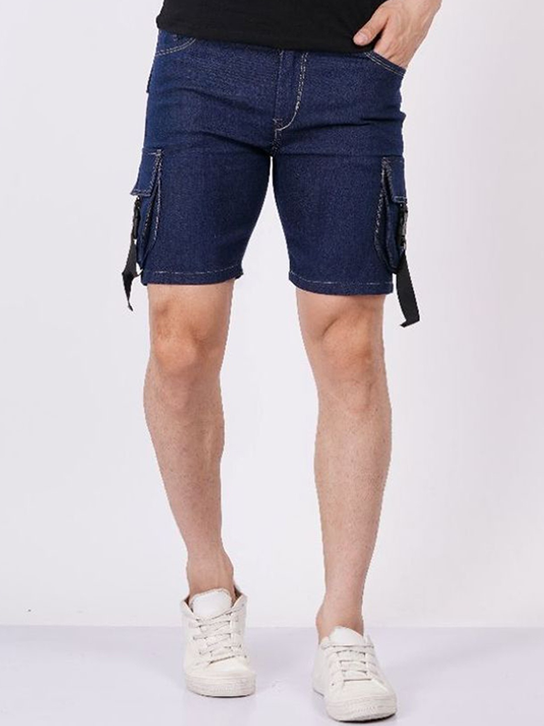 

COMFITS Men Washed Denim Denim Shorts, Blue