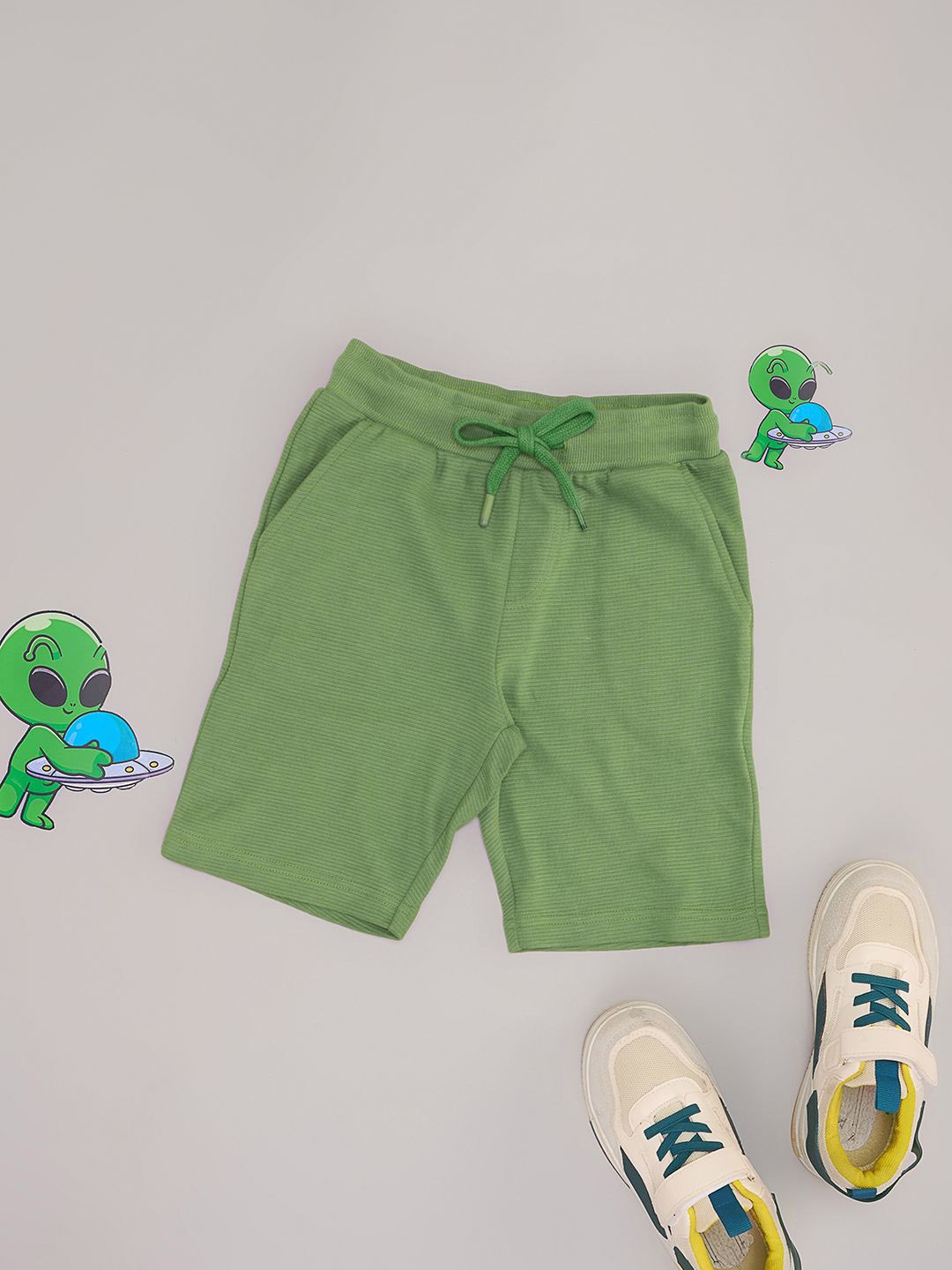 

Pantaloons Junior Boys Shorts, Olive
