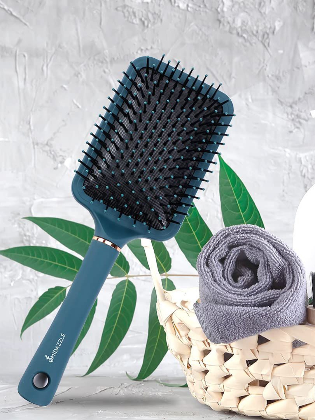 

Omidazzle Unisex Set Of 3 Premium Cushioned & Paddle Hair Brush - 00003-17-18 Black