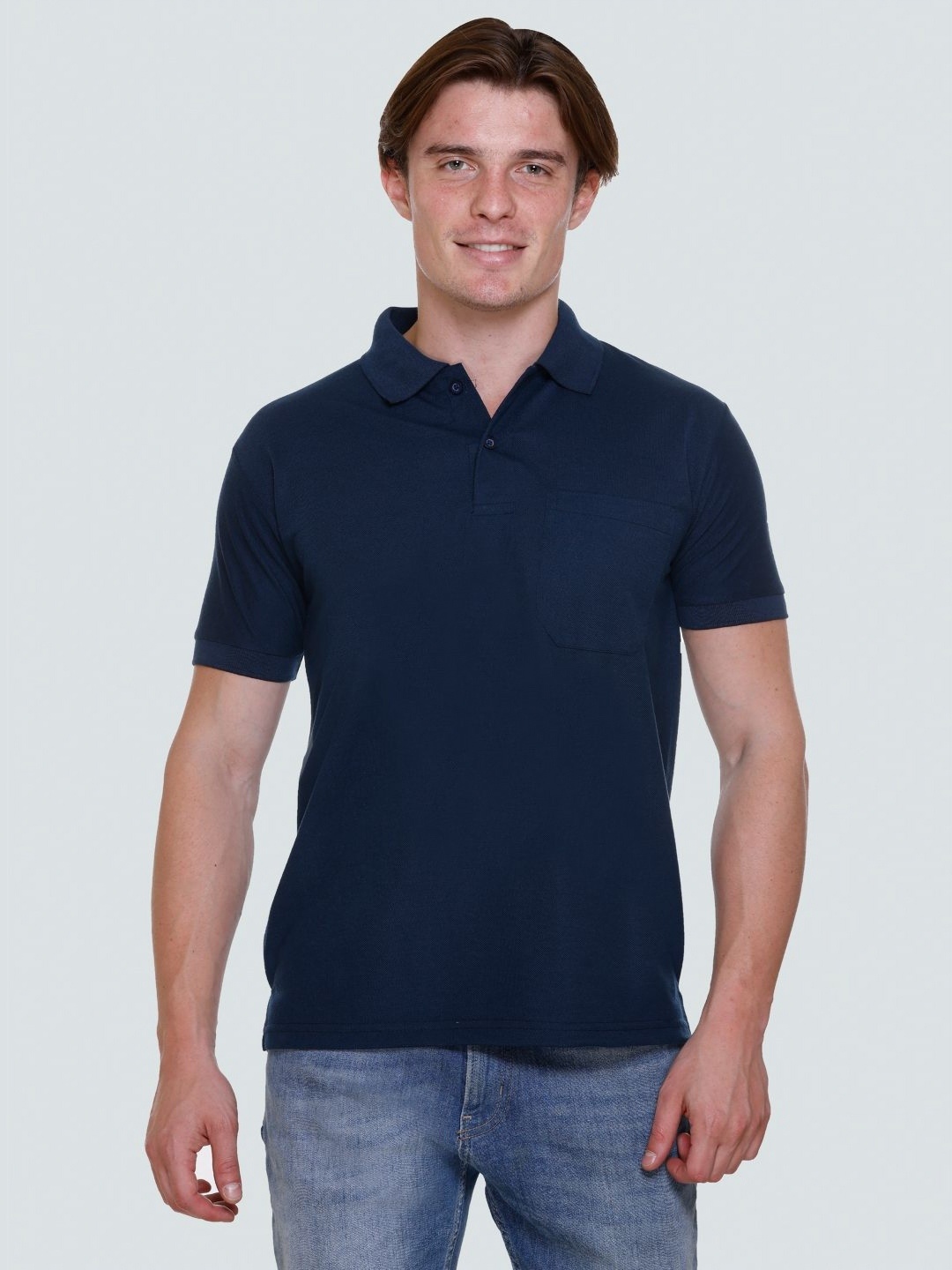 

Yoorix Men Polo Collar T-shirt, Blue