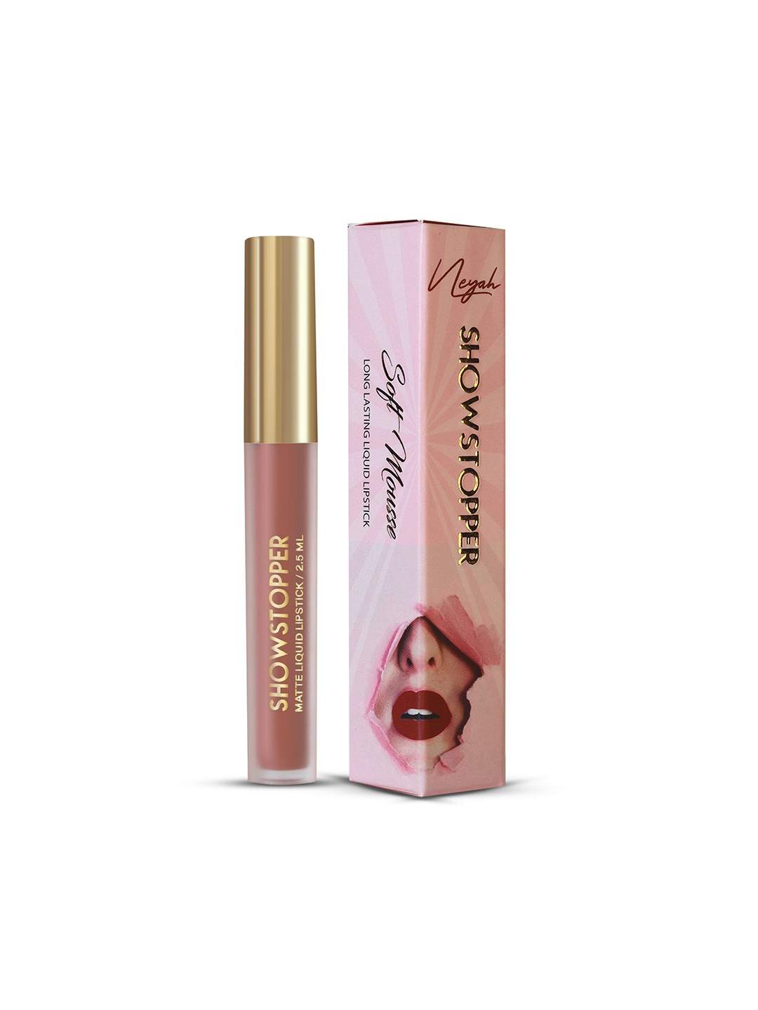 

Neyah Showstopper Matte Liquid Lipstick- 2.5 g- Barely There 117, Nude