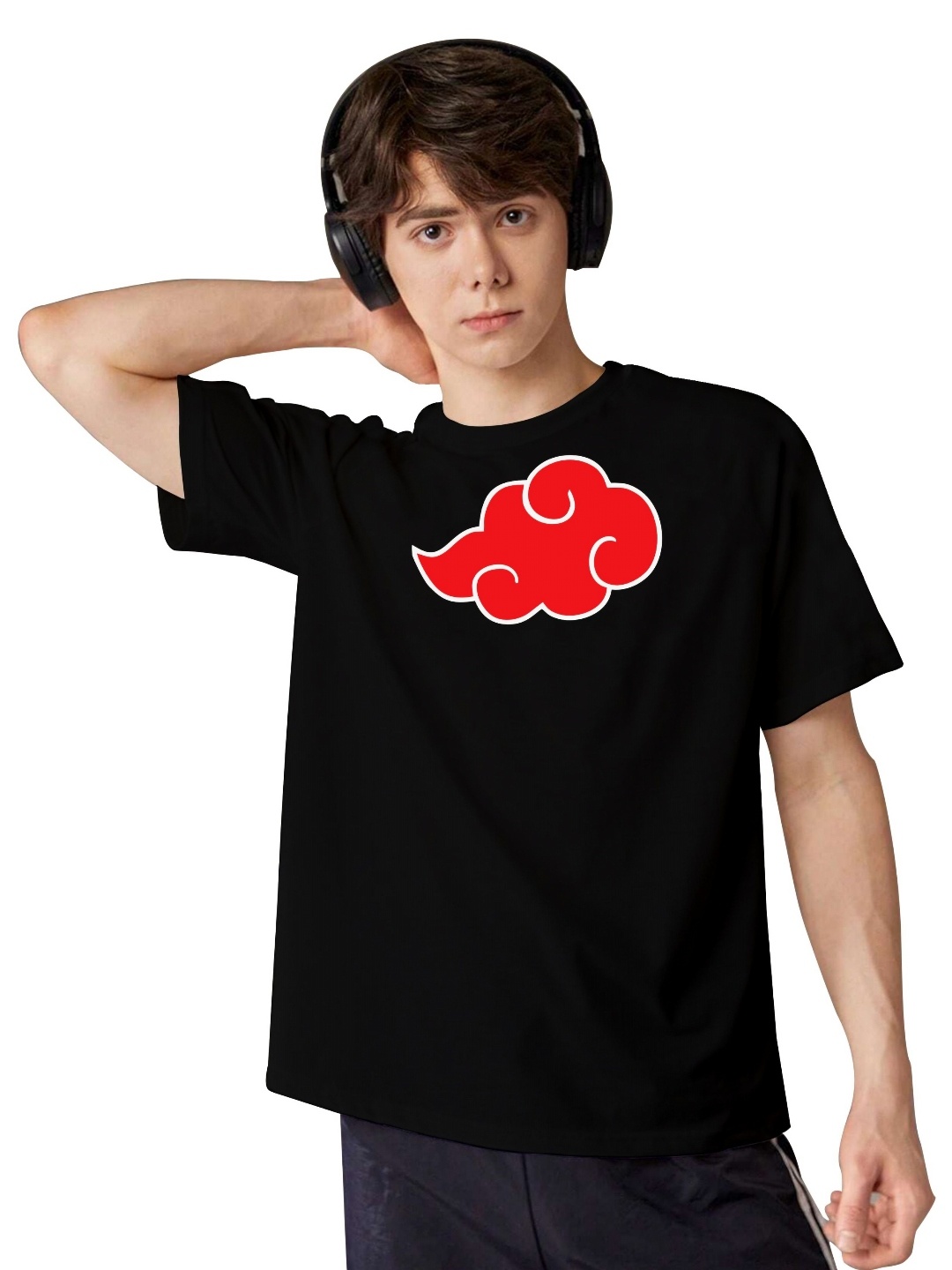 

LOCAVESTIR Boys Printed T-shirt, Black
