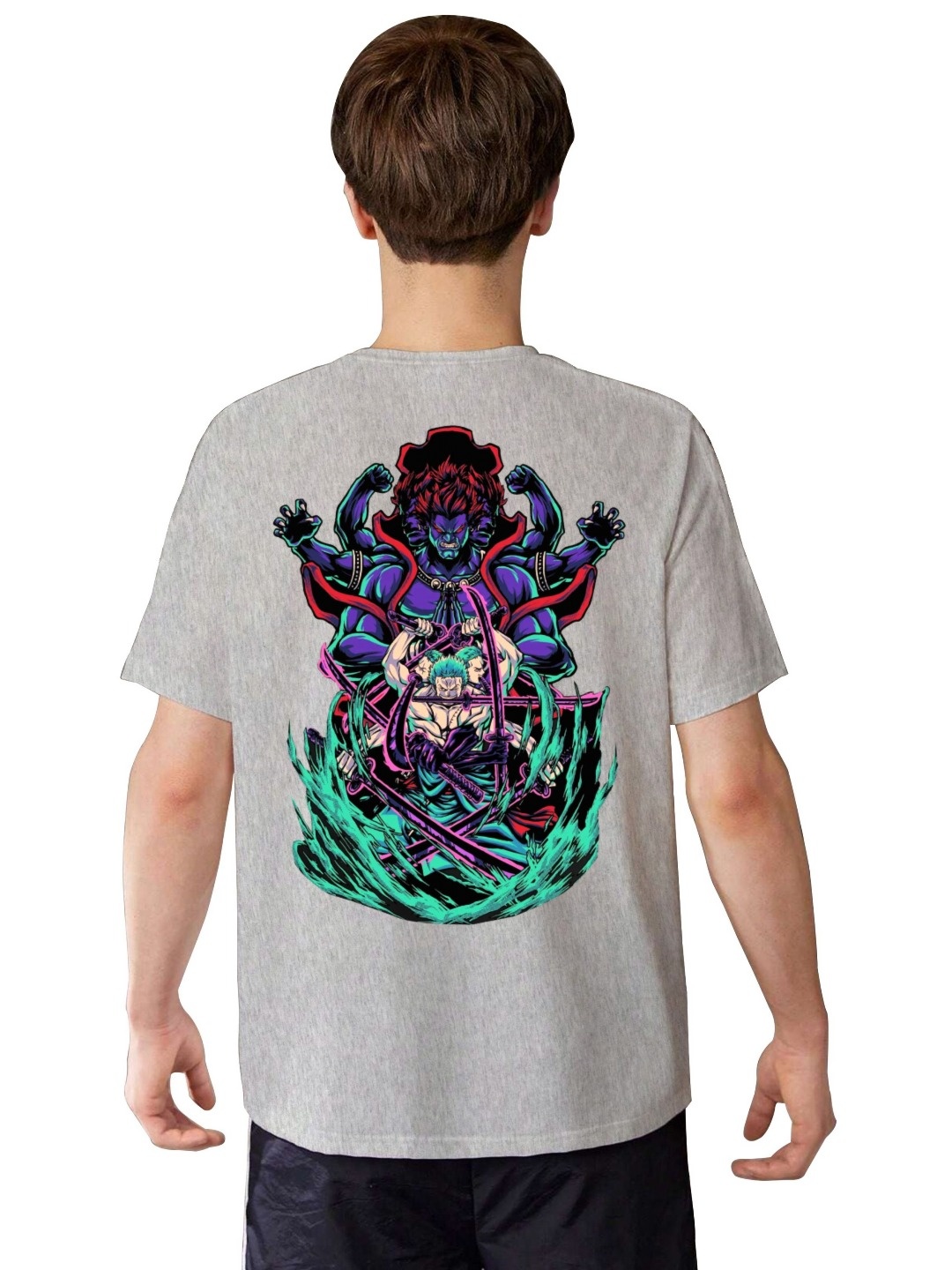 

LOCAVESTIR Boys Printed T-shirt, Grey