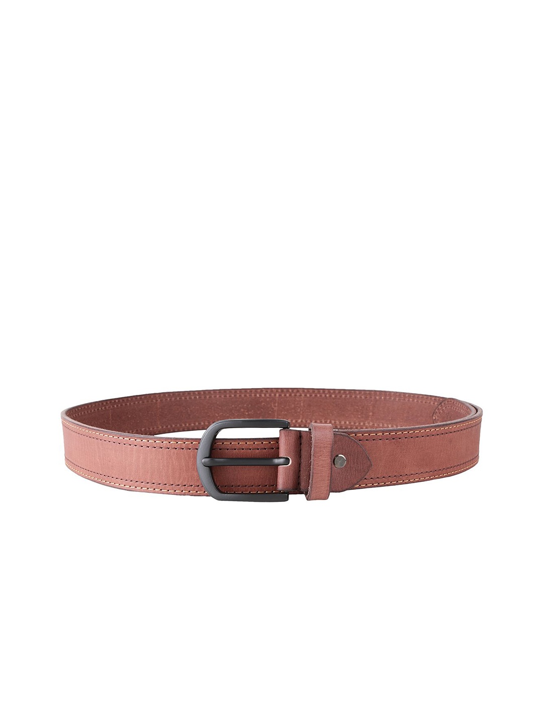 

Steve Jhonson Men Leather Reversible Belt, Brown