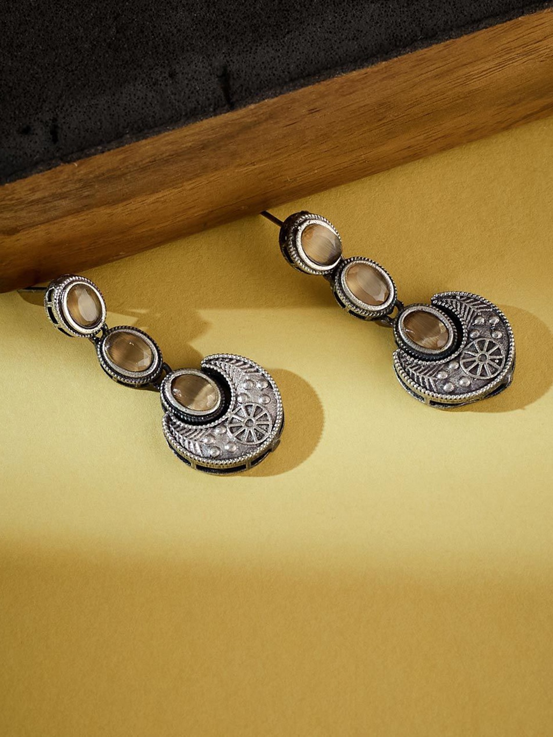 

Fabindia Contemporary Drop Earrings, Silver