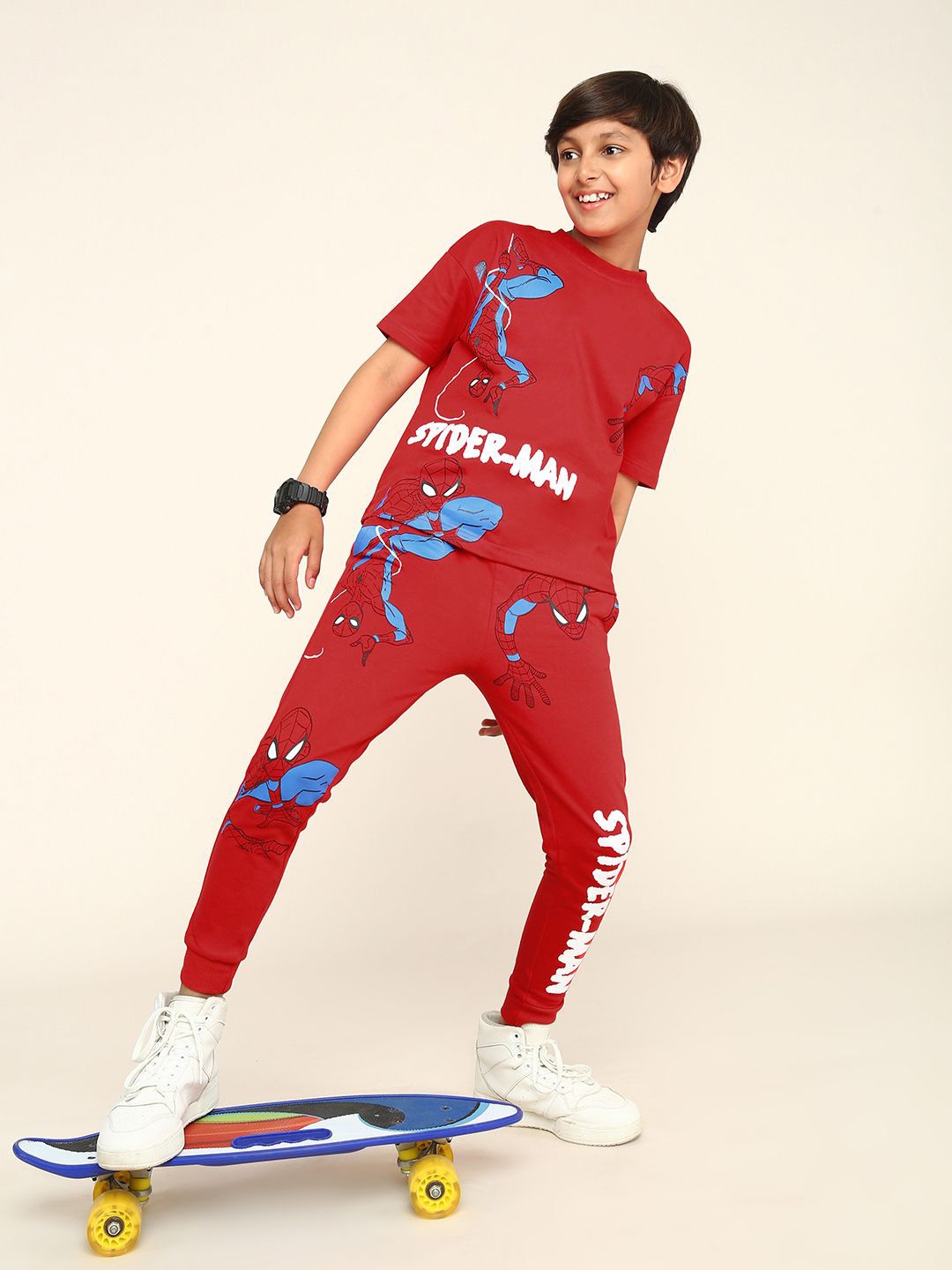 

BONKIDS Boys Printed T-shirt, Maroon