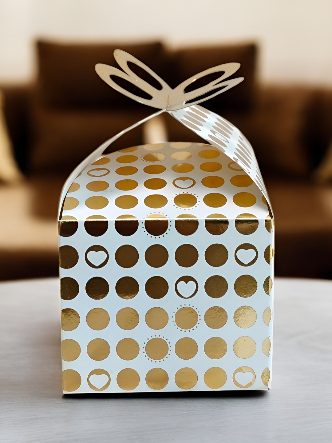 

Art Street White 10Pieces Printed Decorative Gift Box, Gold