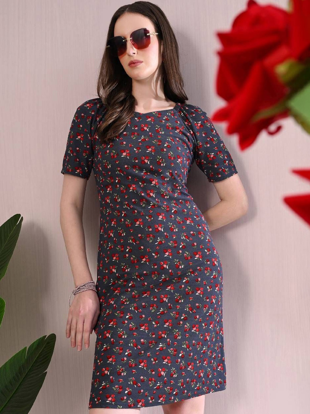 

BAESD Floral Print Bodycon Dress, Multi