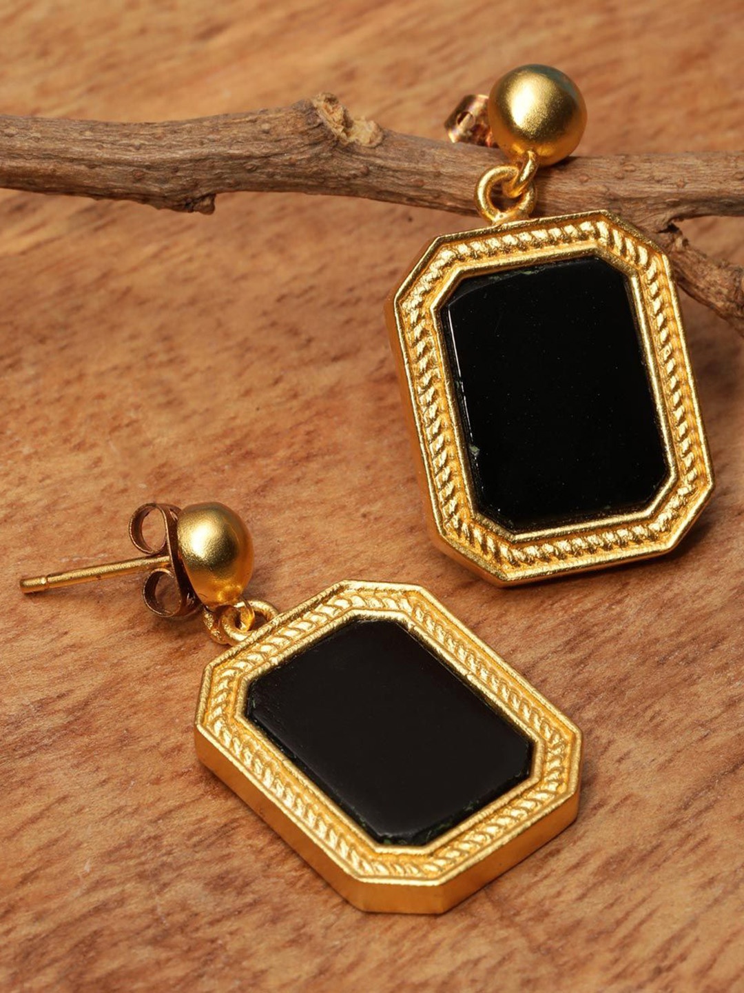 

Fabindia Contemporary Drop Earrings, Gold