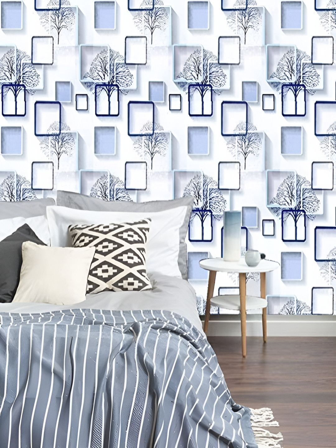 

HOMEMATES White Self-Adhesive Waterproof Wall Sticker