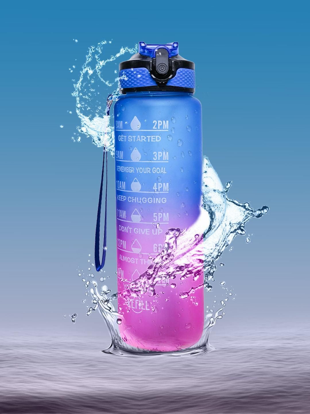 

MARKET99 Blue & Pink Single Plastic Printed Water Bottle