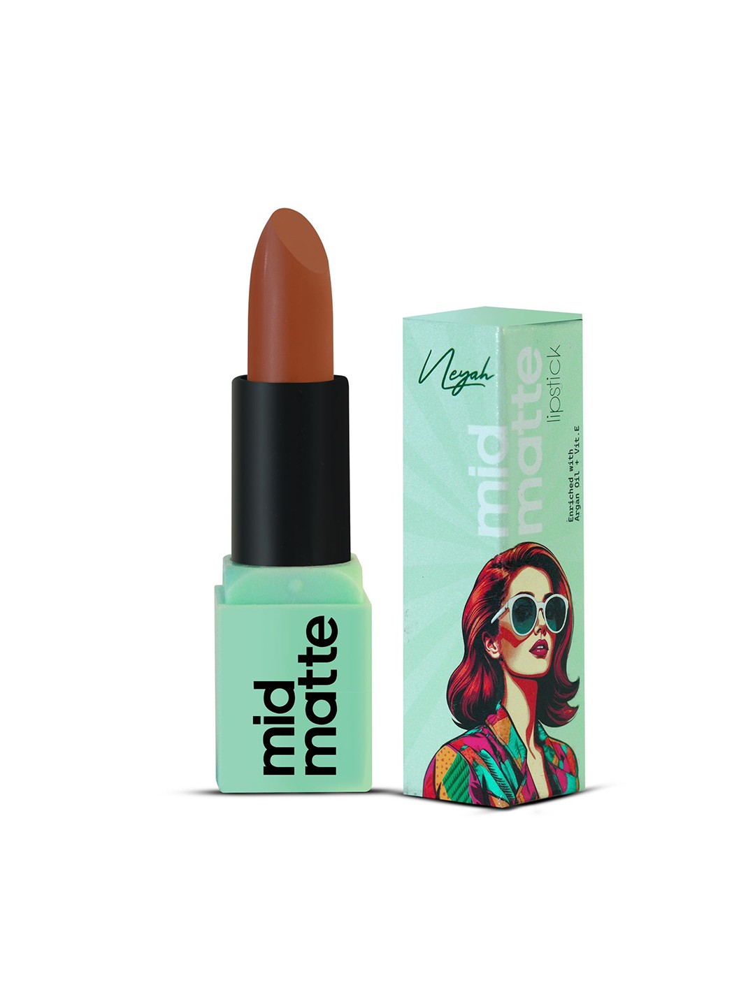 

Neyah Mid Matte Lipstick -Tan Lines 114, Nude