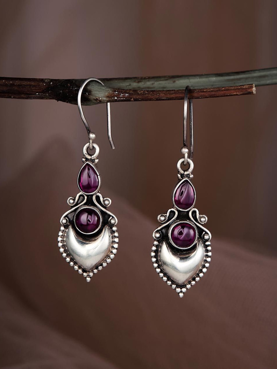 

Fabindia Contemporary Drop Earrings, Silver