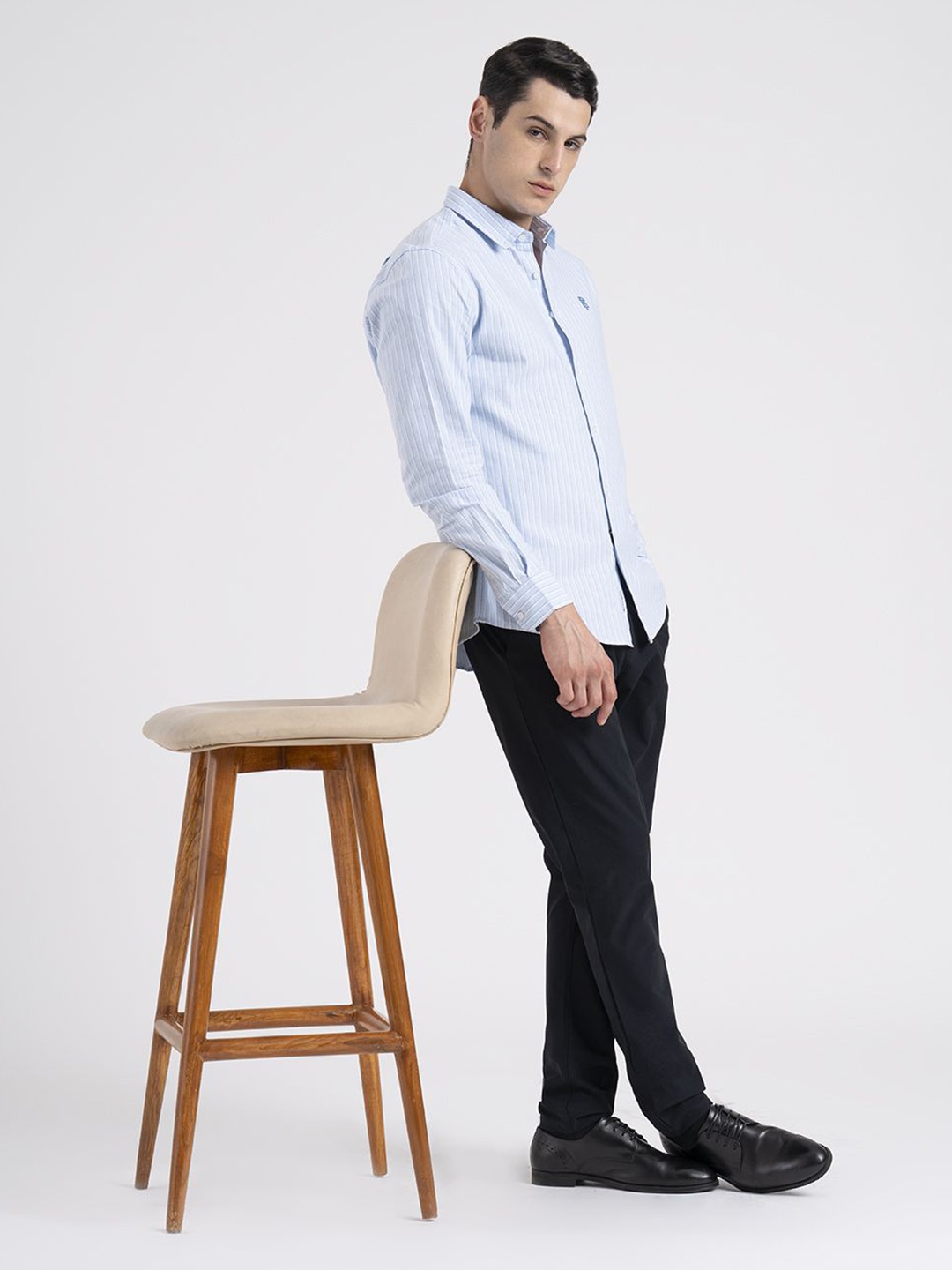

Red Tape Men Opaque Striped Casual Shirt, Blue