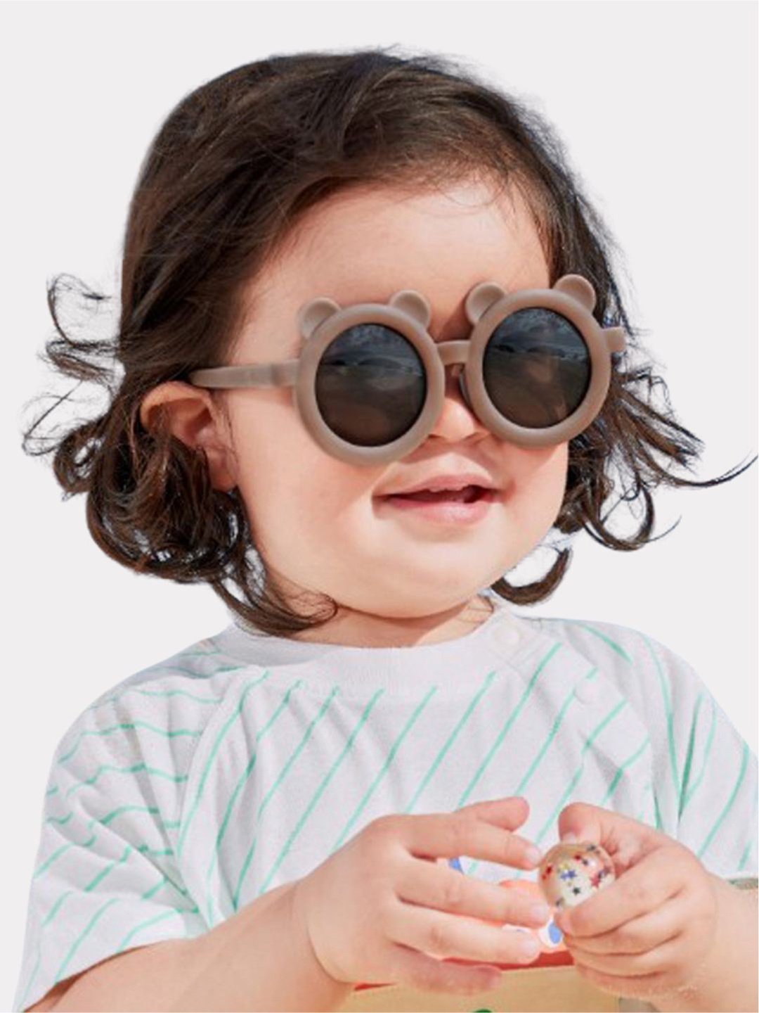

Little Surprise Box LLP Kids Anti Ultraviolet Sunglasses, Brown