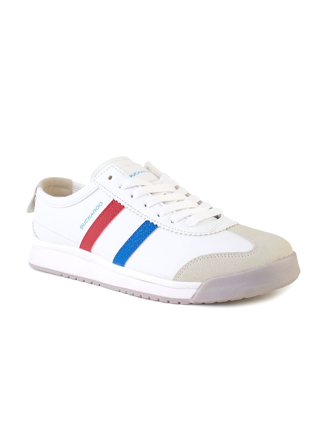 

Buckaroo Men Zippo Lightweight Round Toe Lace-Ups Sneakers, White