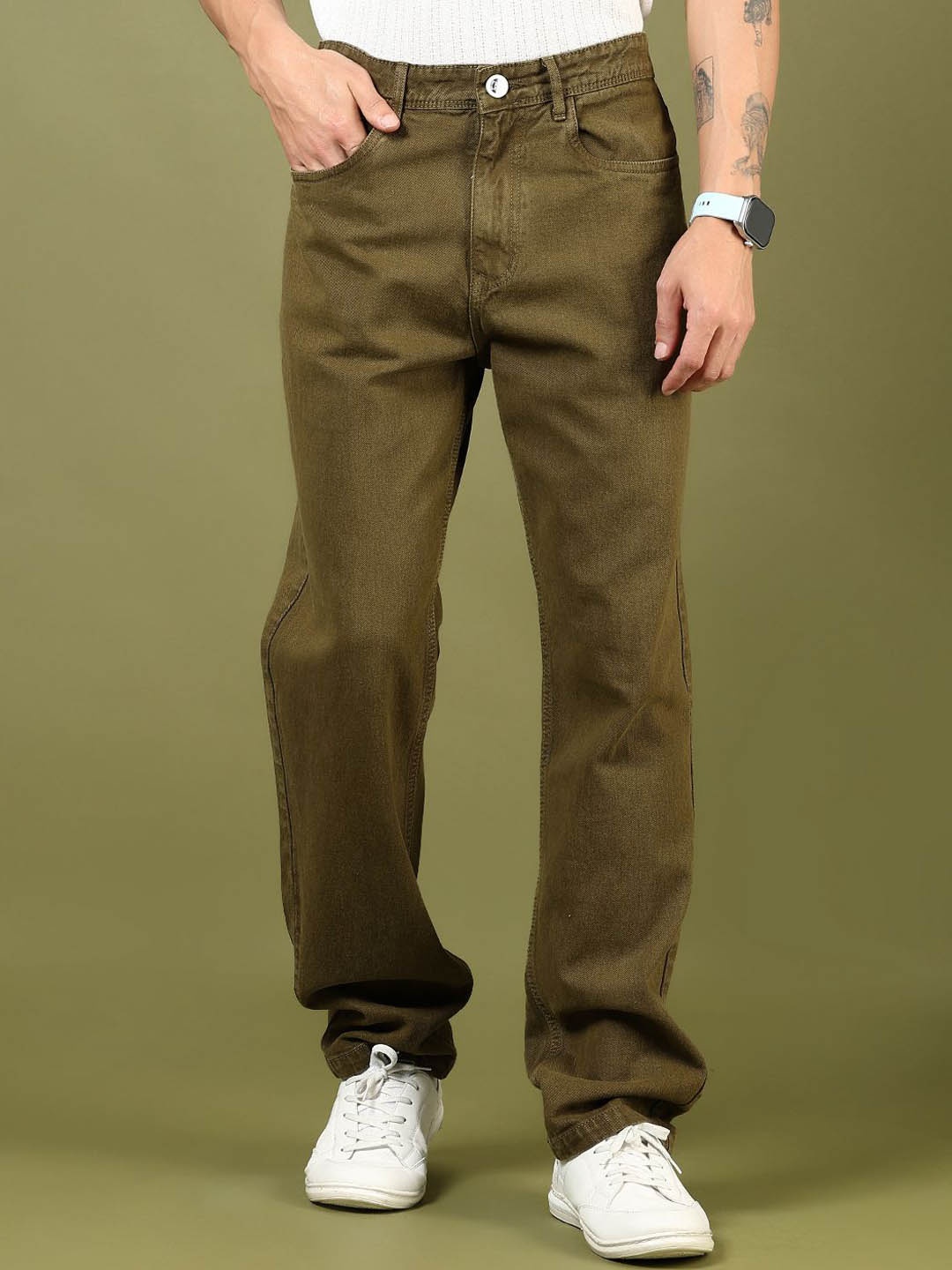 

V-Mart Men Light Fade Jeans, Brown