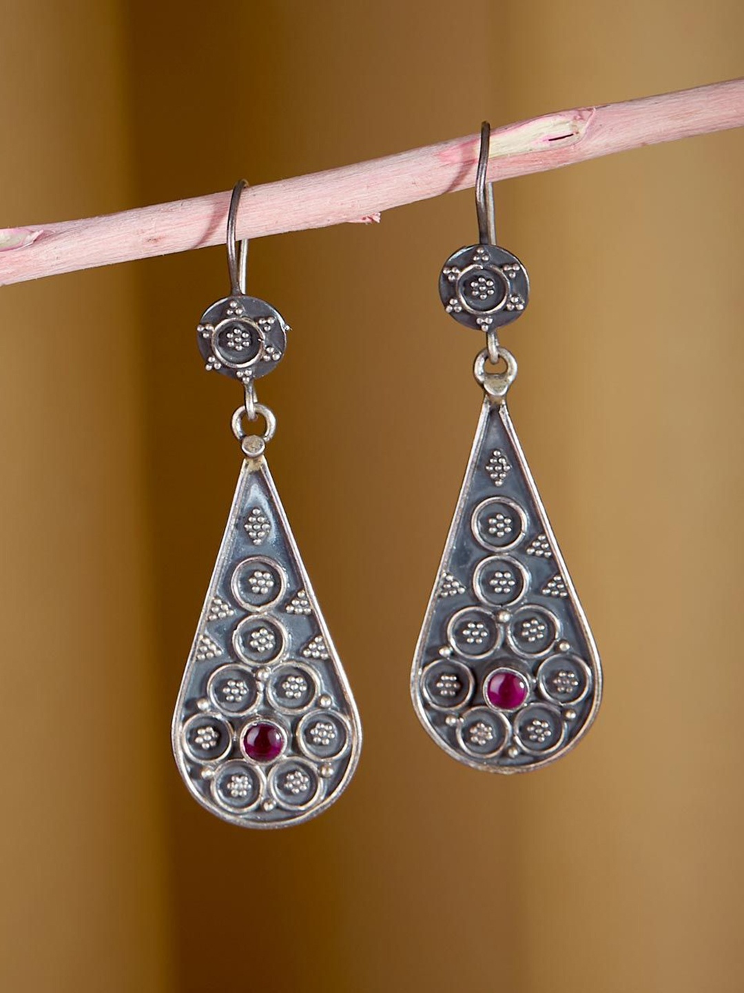 

Fabindia Contemporary Drop Earrings, Silver