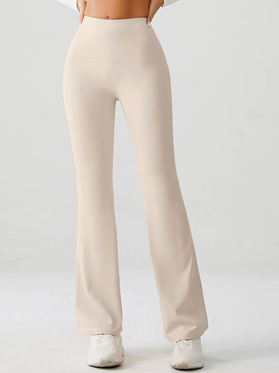

XFyt High Rise Flare Yoga Track Pants, Beige