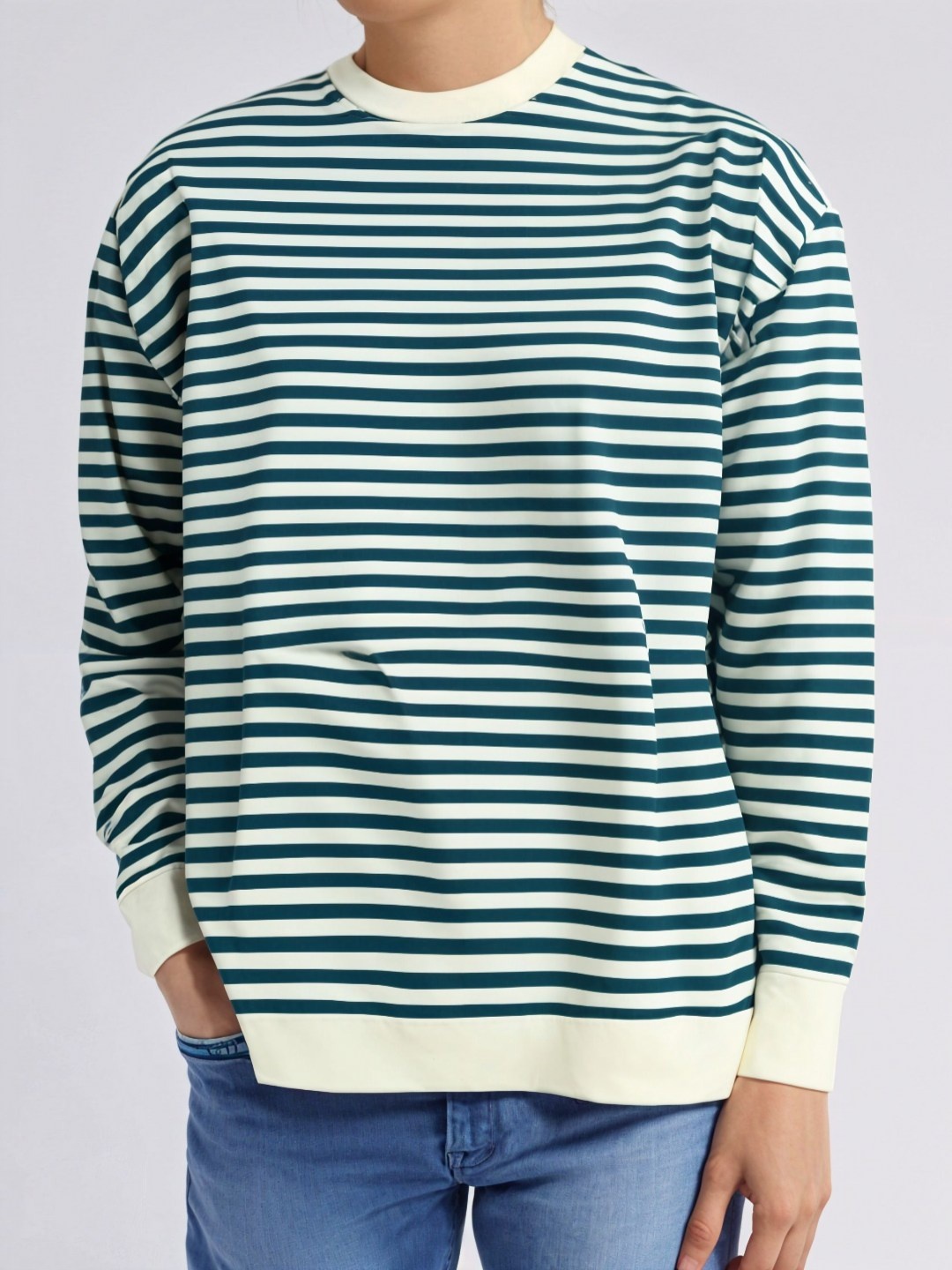 

MACK JONNEY Men Striped Pockets T-shirt, Blue