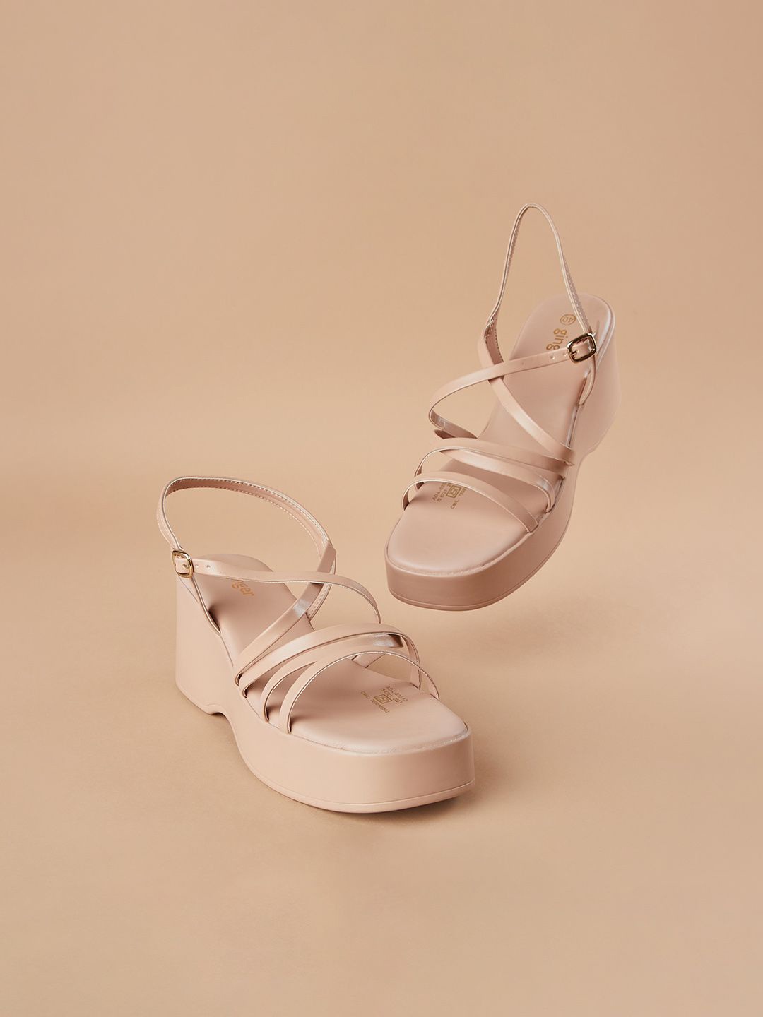 

Ginger by Lifestyle Women Square Toe Heels, Pink