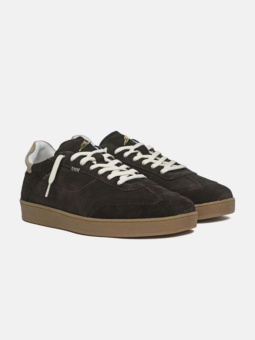 

ZEESH Men Round Toe Lightweight Sneakers, Brown