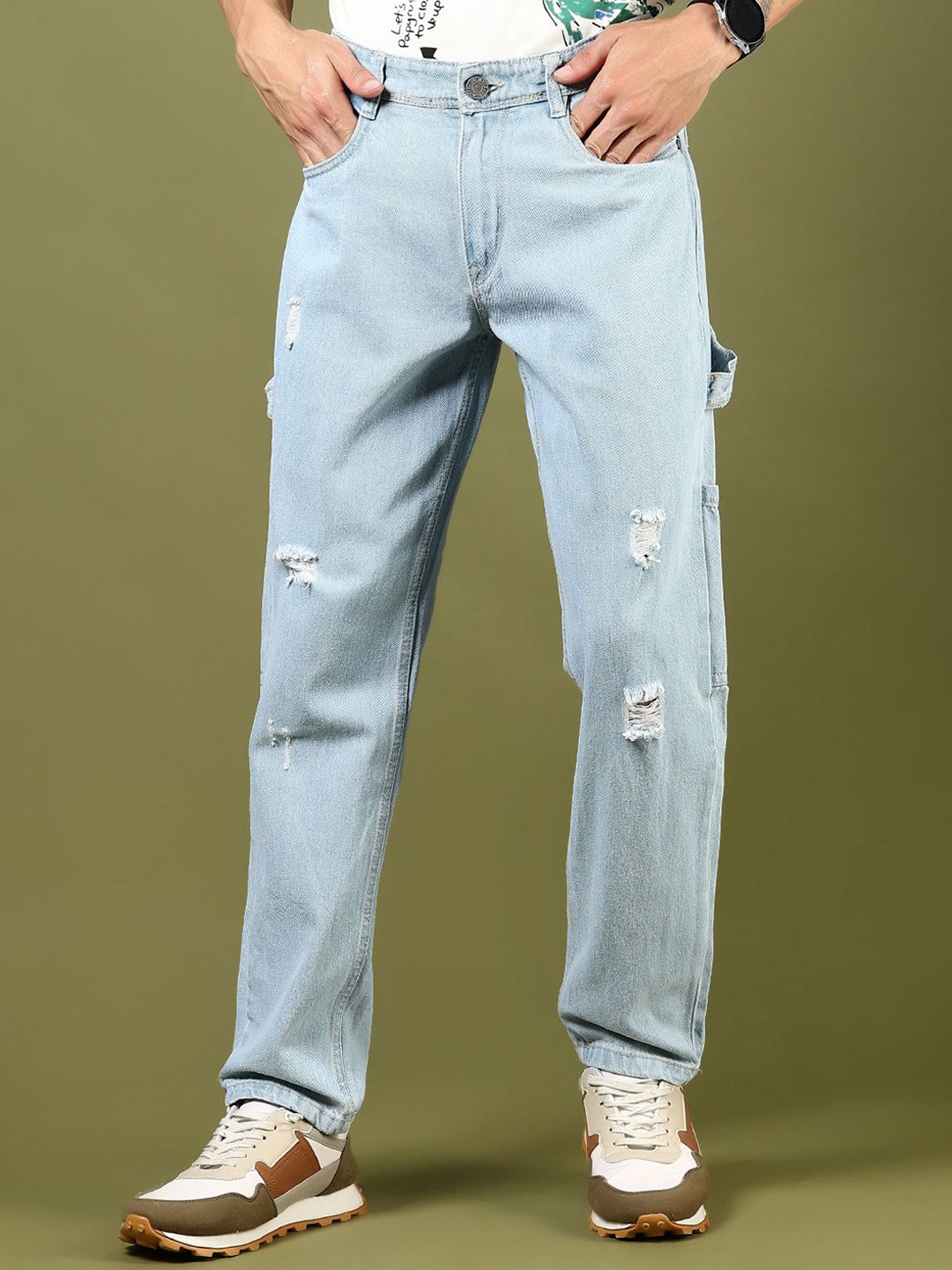 

V-Mart Men Light Fade Jeans, Blue