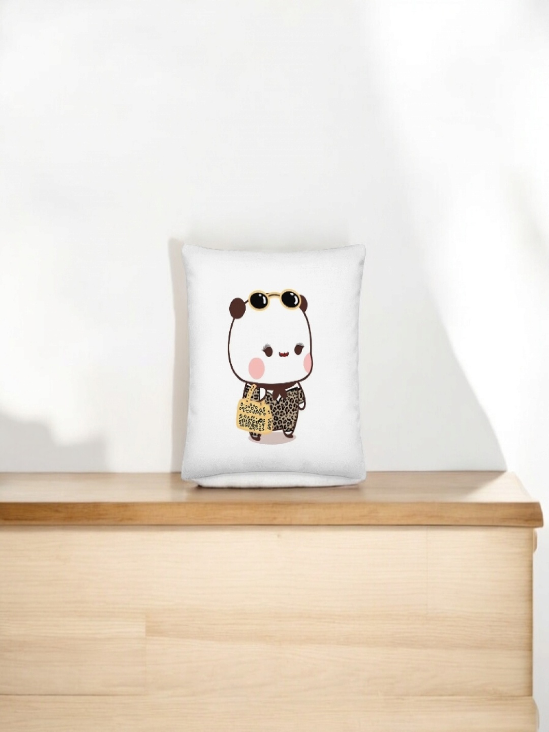 

Anikmart White & Black Printed Square Shaped Pre-Filled Cushion