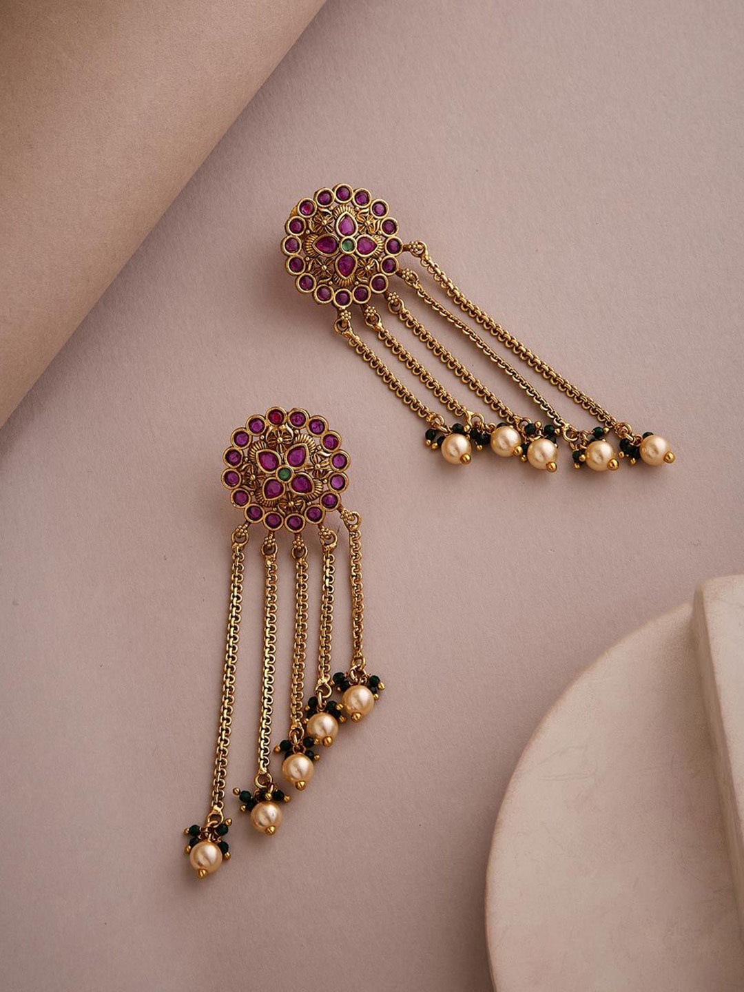 

Fabindia Contemporary Drop Earrings, Gold